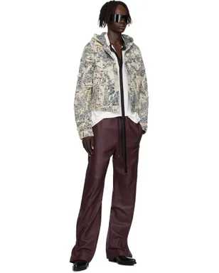 Acne Studios レギュラーフィット レザーパンツ - サムネイル4