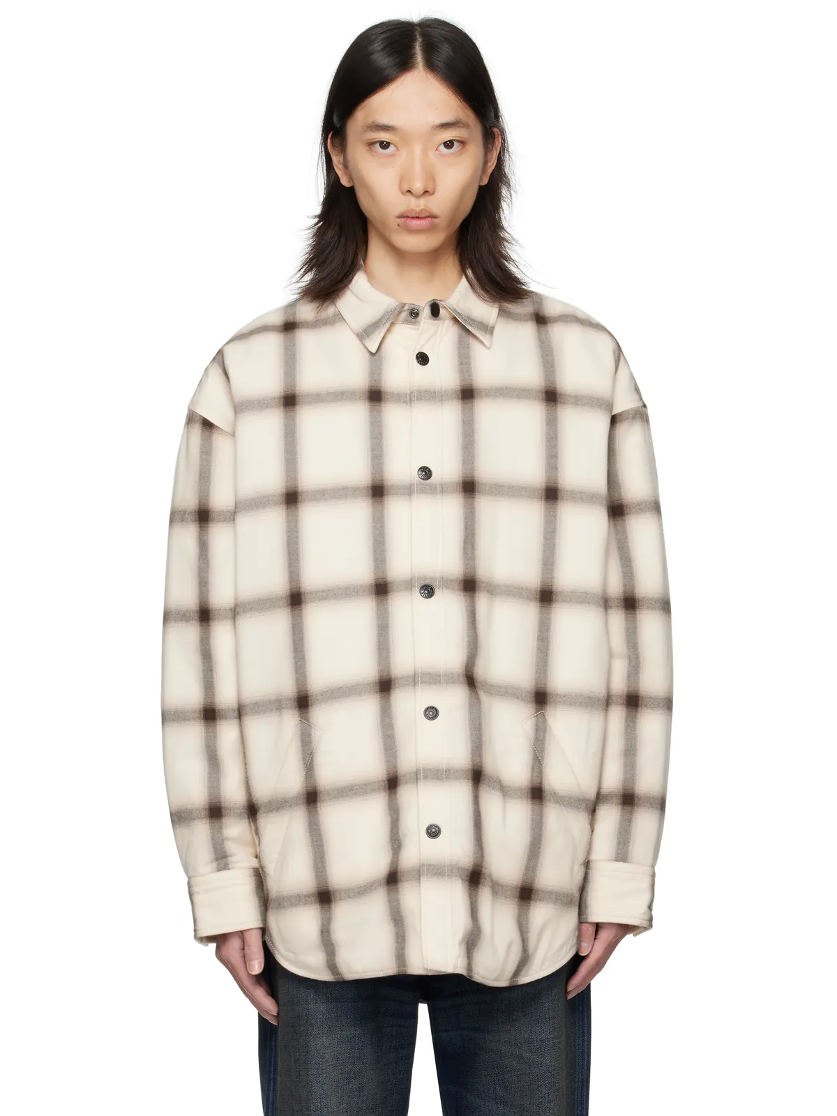Acne Studios フランネル ボタンアップ オーバーシャツ - 画像1