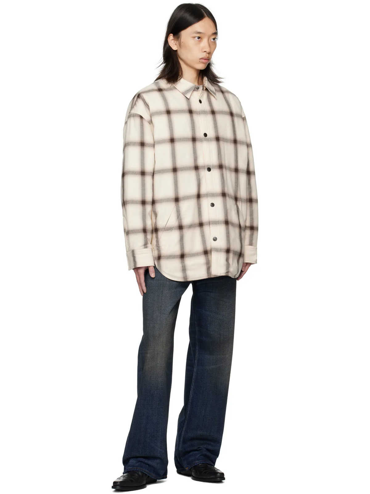 Acne Studios フランネル ボタンアップ オーバーシャツ - 画像4