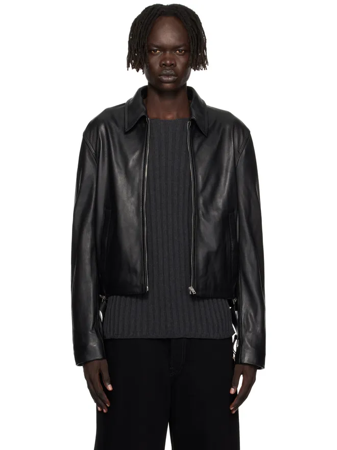 Acne Studios Acne Studios ベルト レザージャケットの商品画像