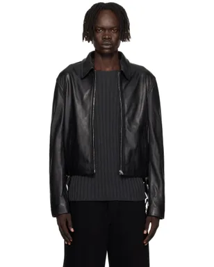 Acne Studios ベルト レザージャケット - サムネイル1