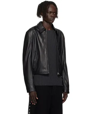 Acne Studios ベルト レザージャケット - サムネイル2