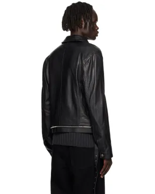 Acne Studios ベルト レザージャケット - サムネイル3