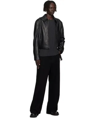 Acne Studios ベルト レザージャケット - サムネイル4