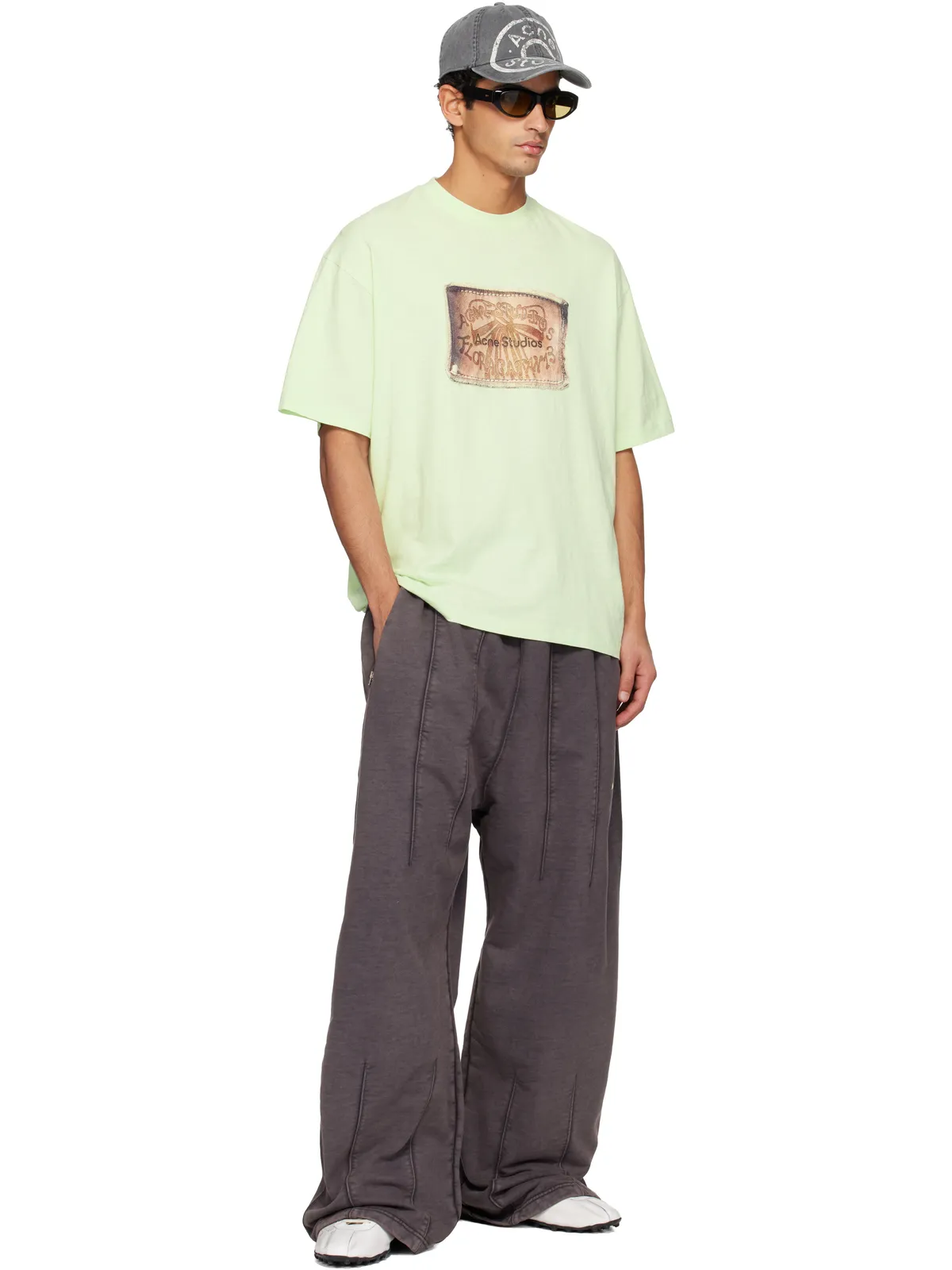 Acne Studios ロゴ スウェットパンツ - 画像4