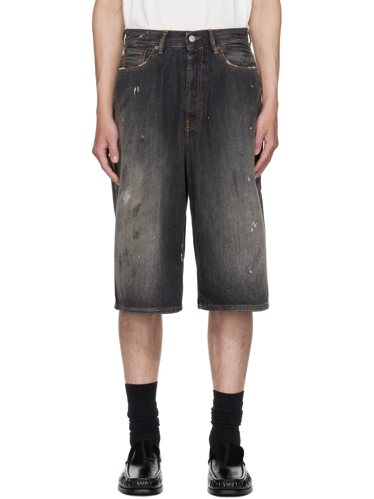 Acne Studios フェード デニムショートパンツ - 画像1
