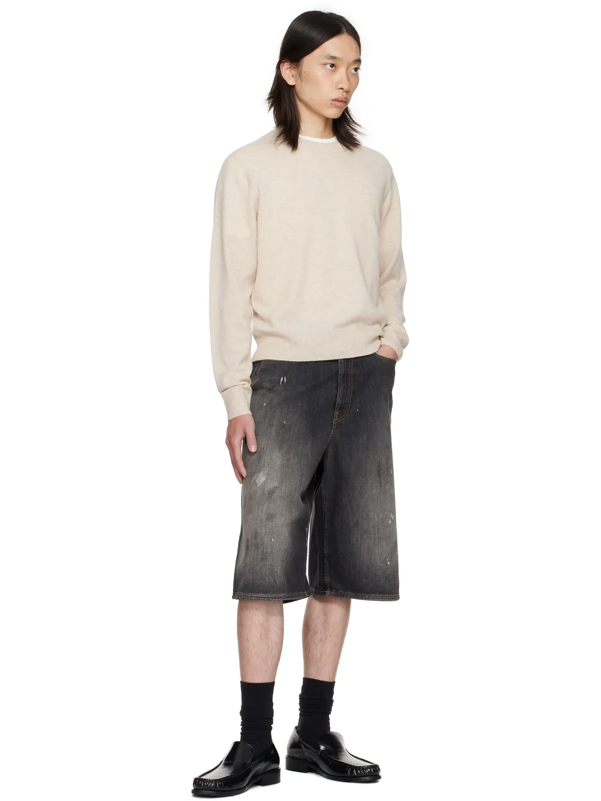 Acne Studios フェード デニムショートパンツ - 画像4