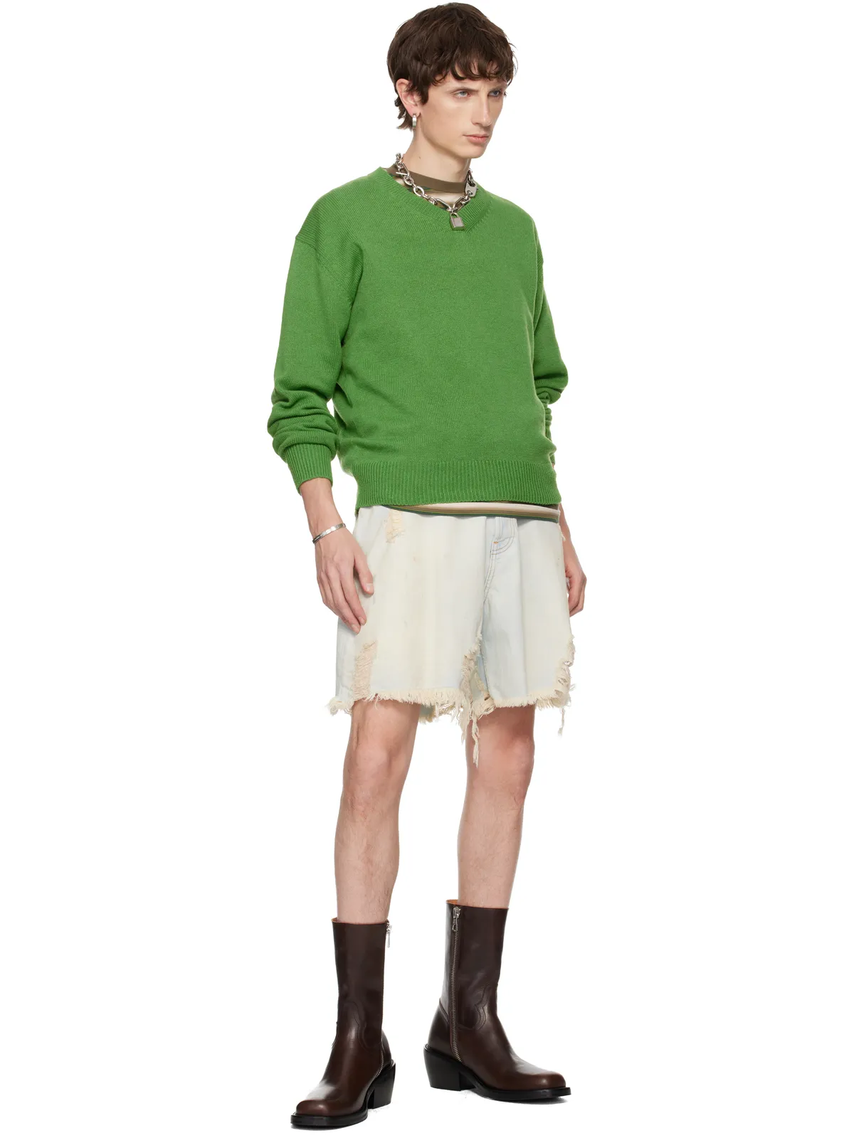 Acne Studios ロゴ カフブレスレット - 画像4