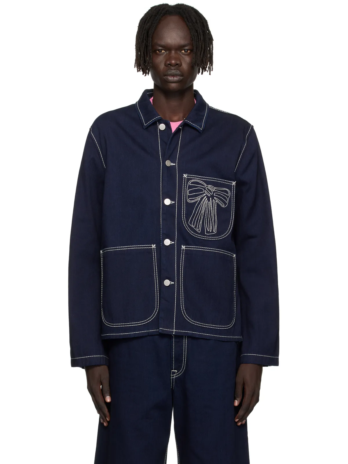 Acne Studios エンブロイダリー デニムジャケット - 画像1