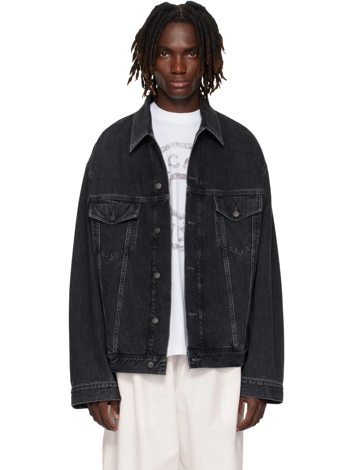 Acne Studios リラックスフィット デニムジャケット - 画像1
