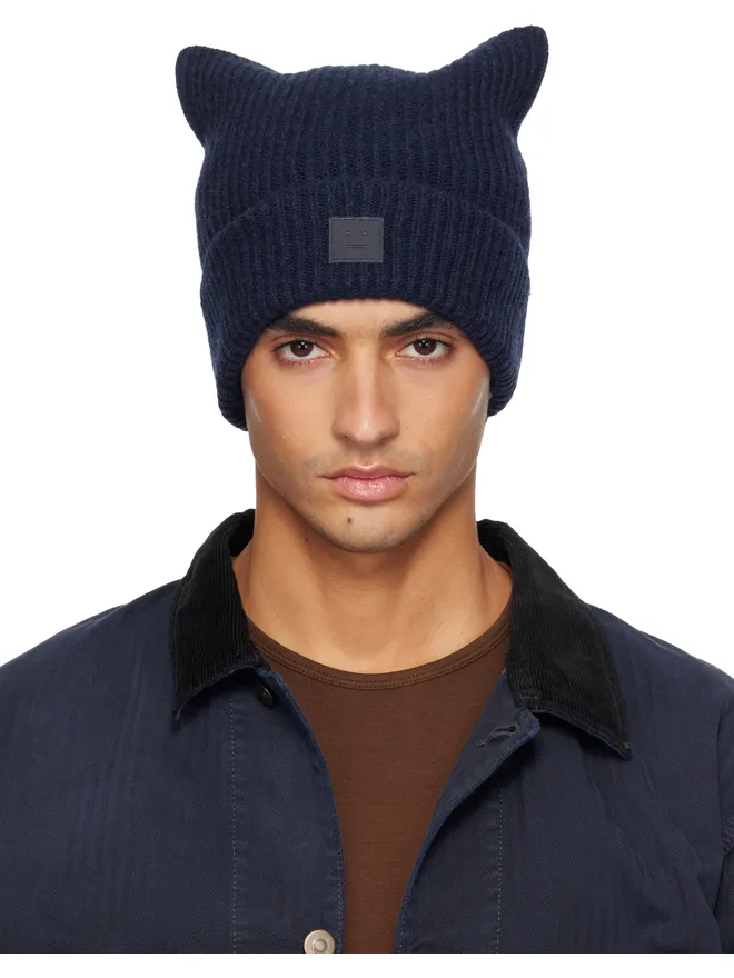 Acne Studios Acne Studios ロゴ スクエア ビーニーの商品画像