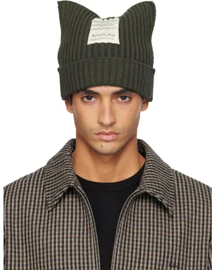 Acne Studios Ribbed スクエア ビーニー - サムネイル1