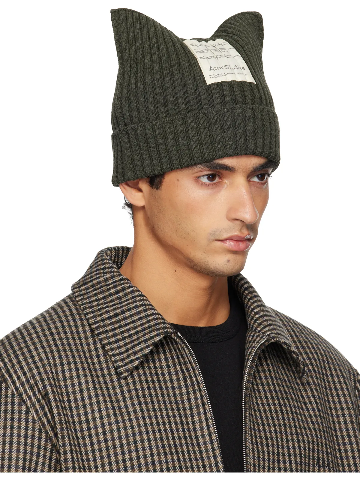 Acne Studios Ribbed スクエア ビーニー - 画像2