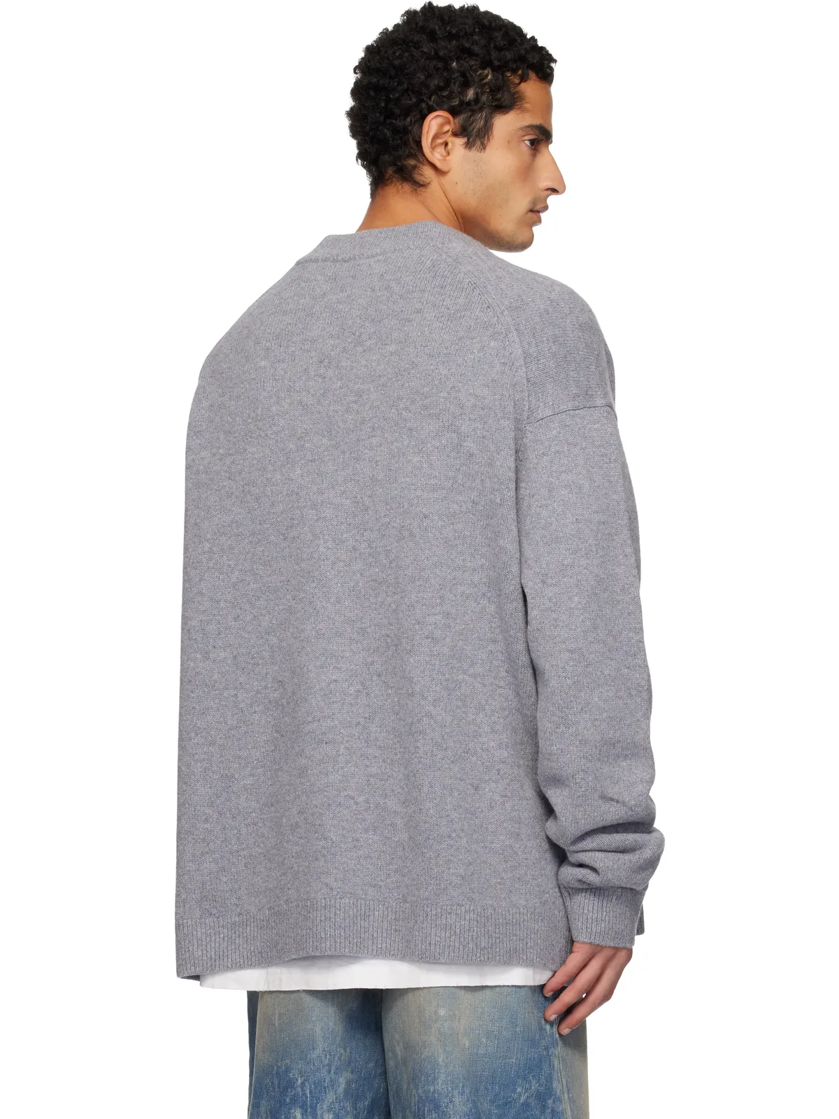 Acne Studios ウール Vネックカーディガン - 画像3