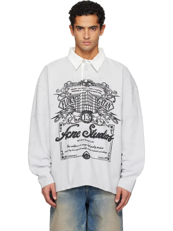 Acne Studios Acne Studios ロゴ ポロシャツの商品画像