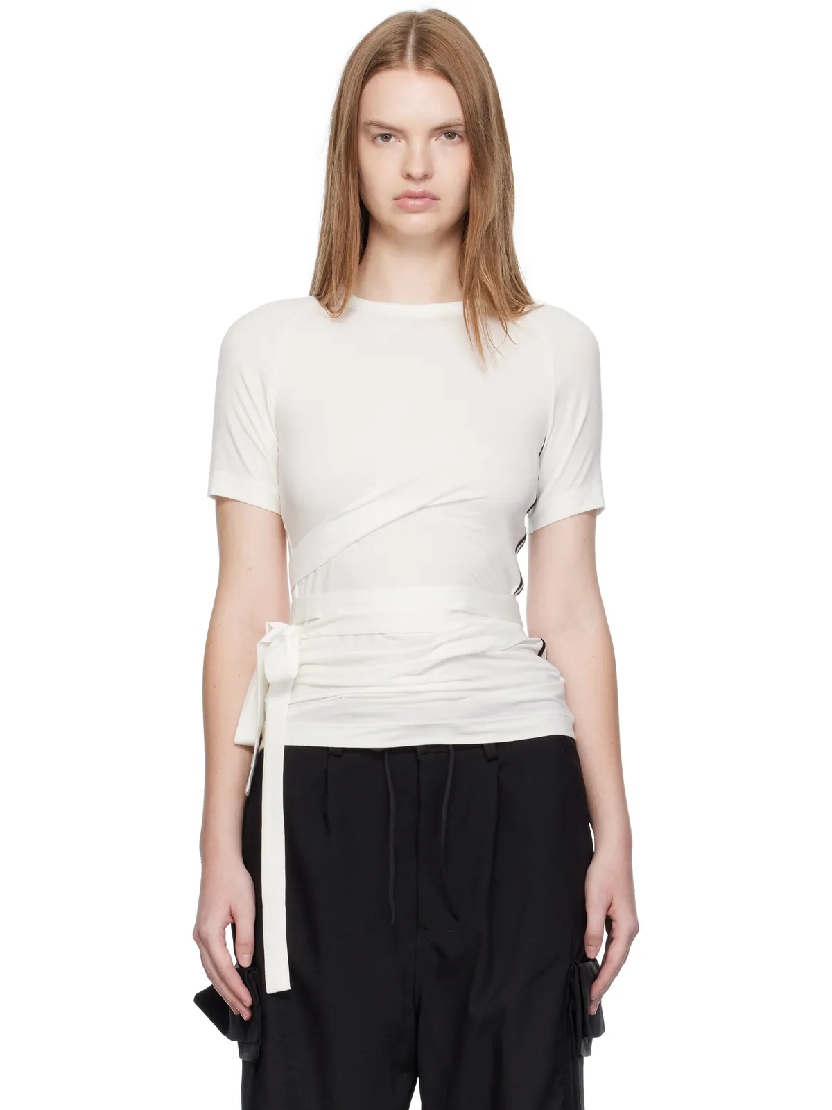 Y-3 Tencel 半袖Tシャツ - 画像1