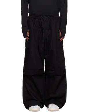 Y-3 ブラック UT ツイル カーゴパンツ - サムネイル1