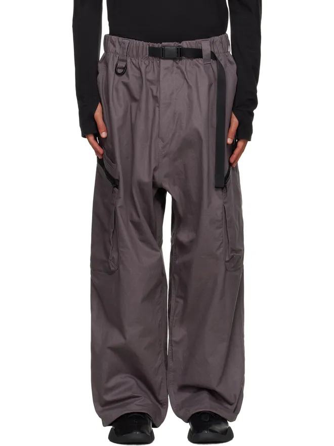 Y-3 Y-3 グレー ツイル カーゴパンツの商品画像