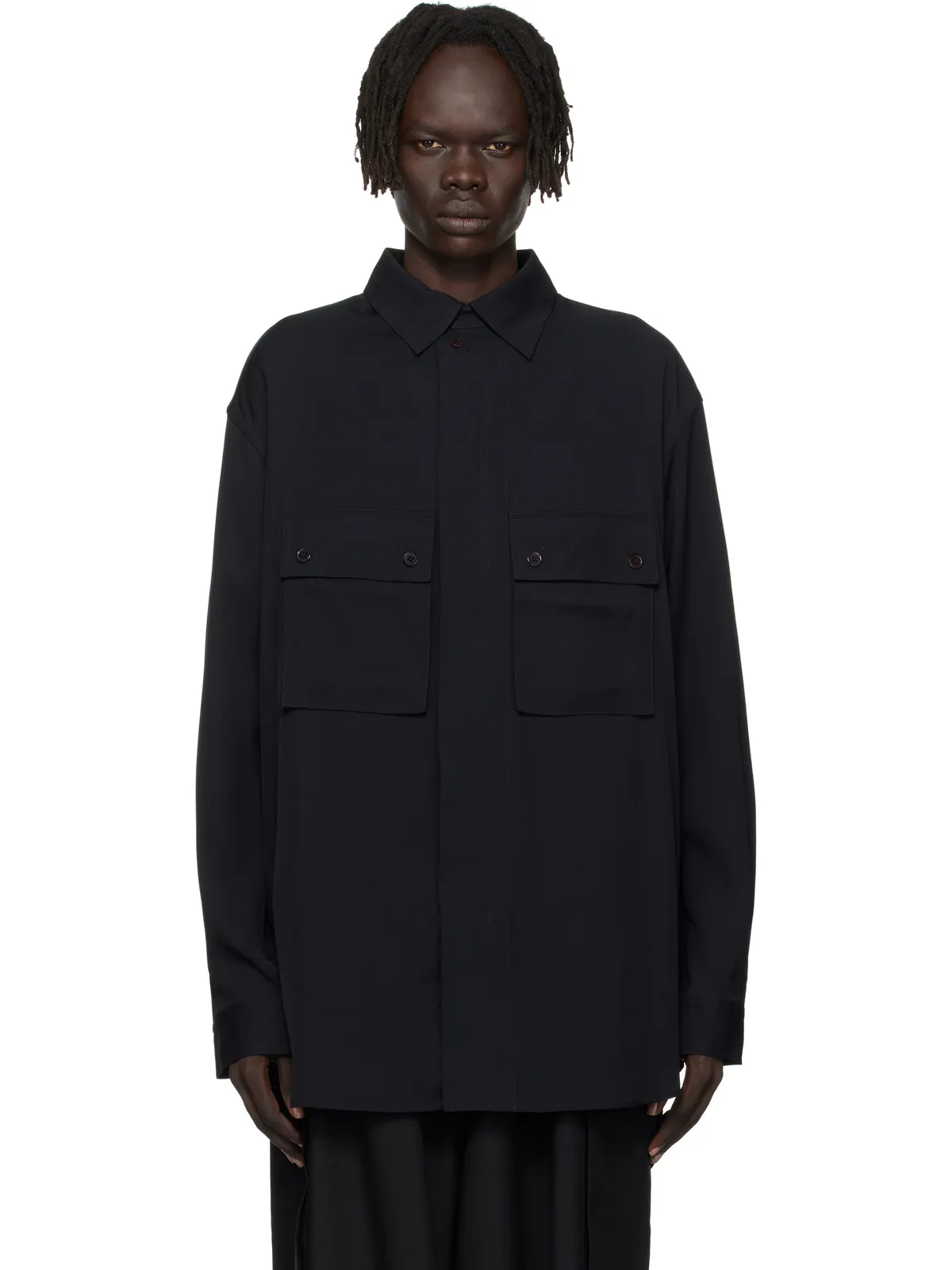 Y-3 レーヨン ツイル シャツ - 画像1