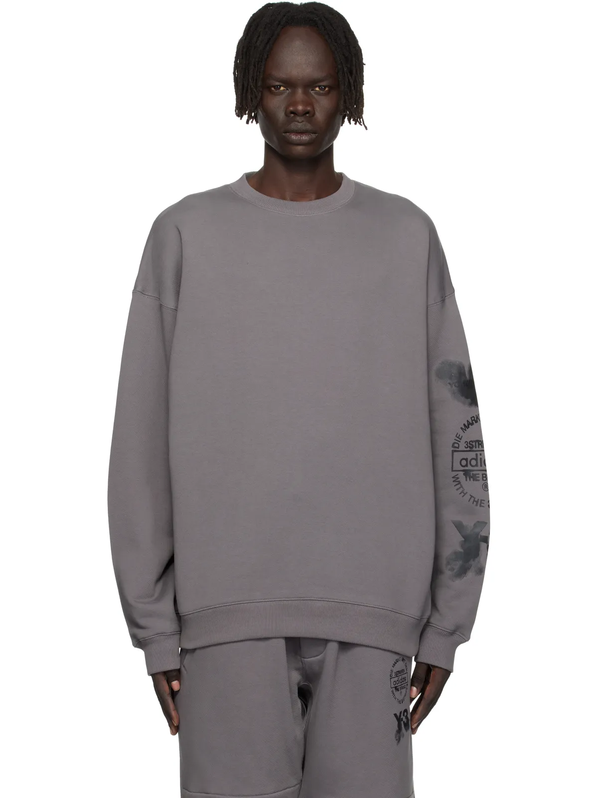 Y-3 Graphic Crew スウェットシャツ - 画像1