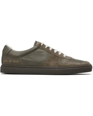 Common Projects BBall Slim ブラウン ガムソール スニーカー - サムネイル1