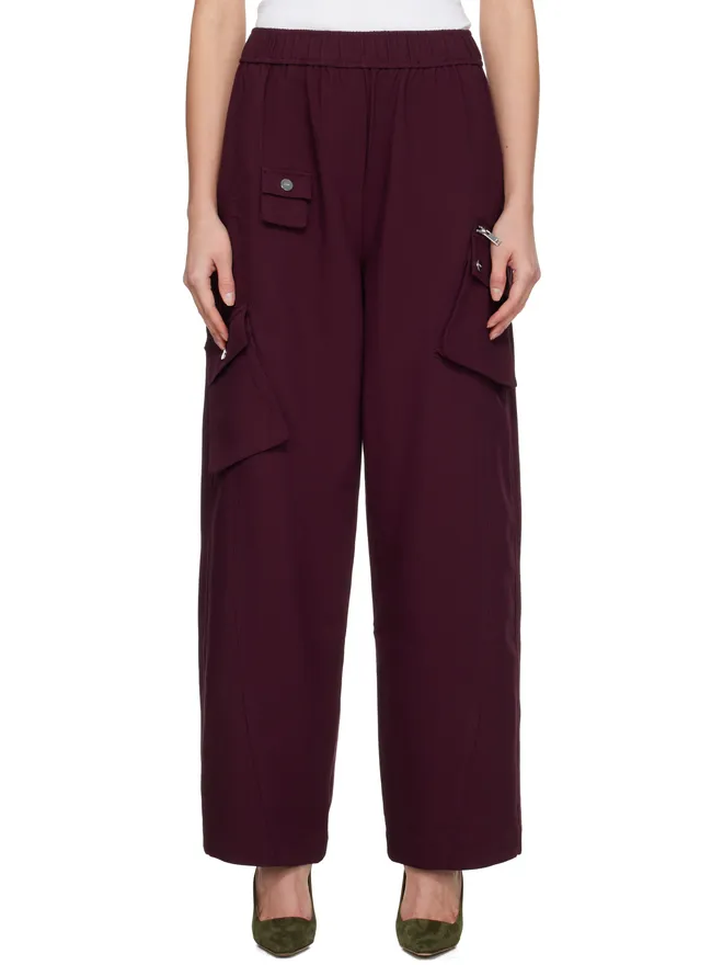 Ganni Ganni Future Twill Suiting Elasticated トラウザーズの商品画像