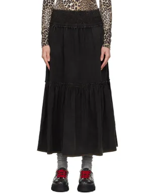 Ganni Washed Smock マキシスカート - サムネイル1