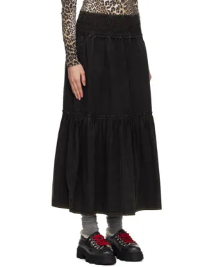 Ganni Washed Smock マキシスカート - サムネイル2