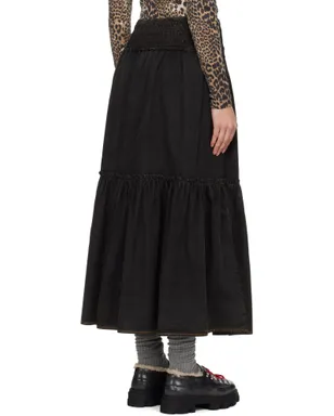 Ganni Washed Smock マキシスカート - サムネイル3
