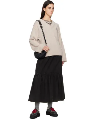 Ganni Washed Smock マキシスカート - サムネイル4