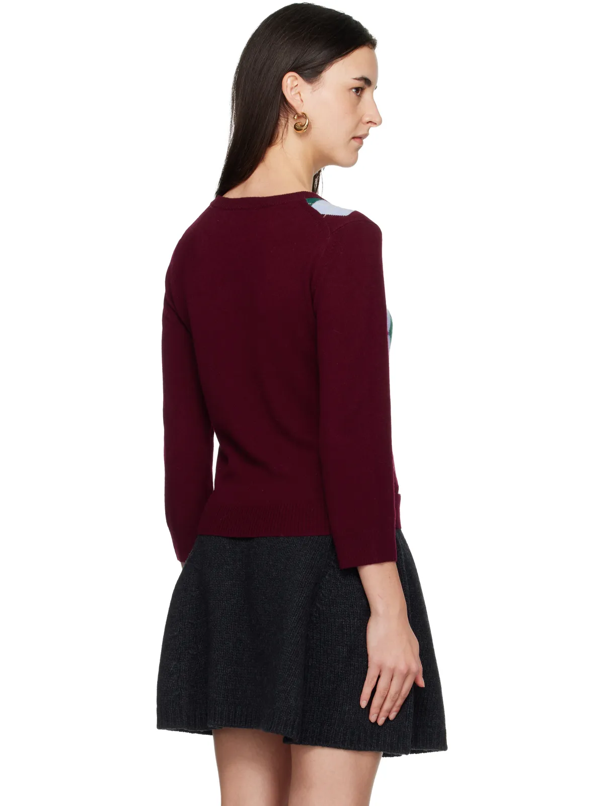 Ganni Check カーディガン - 画像3