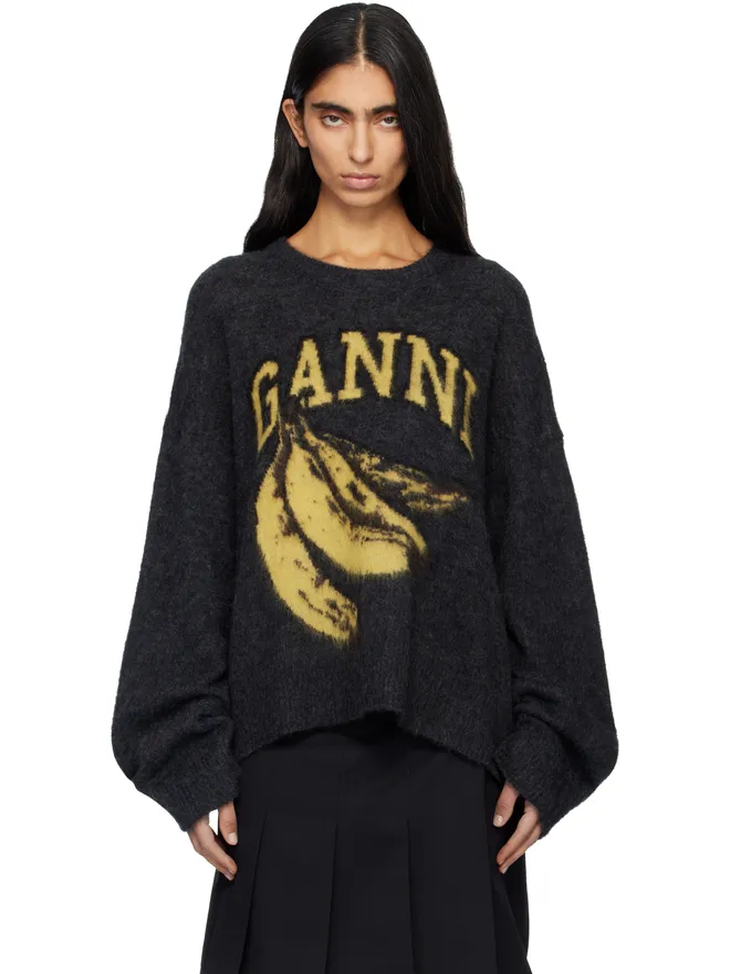 Ganni Ganni Banana グラフィック セーターの商品画像