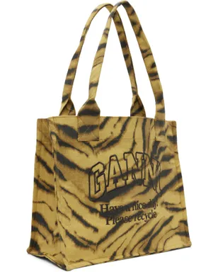 Ganni ラージ Zebra プリント トートバッグ - サムネイル2