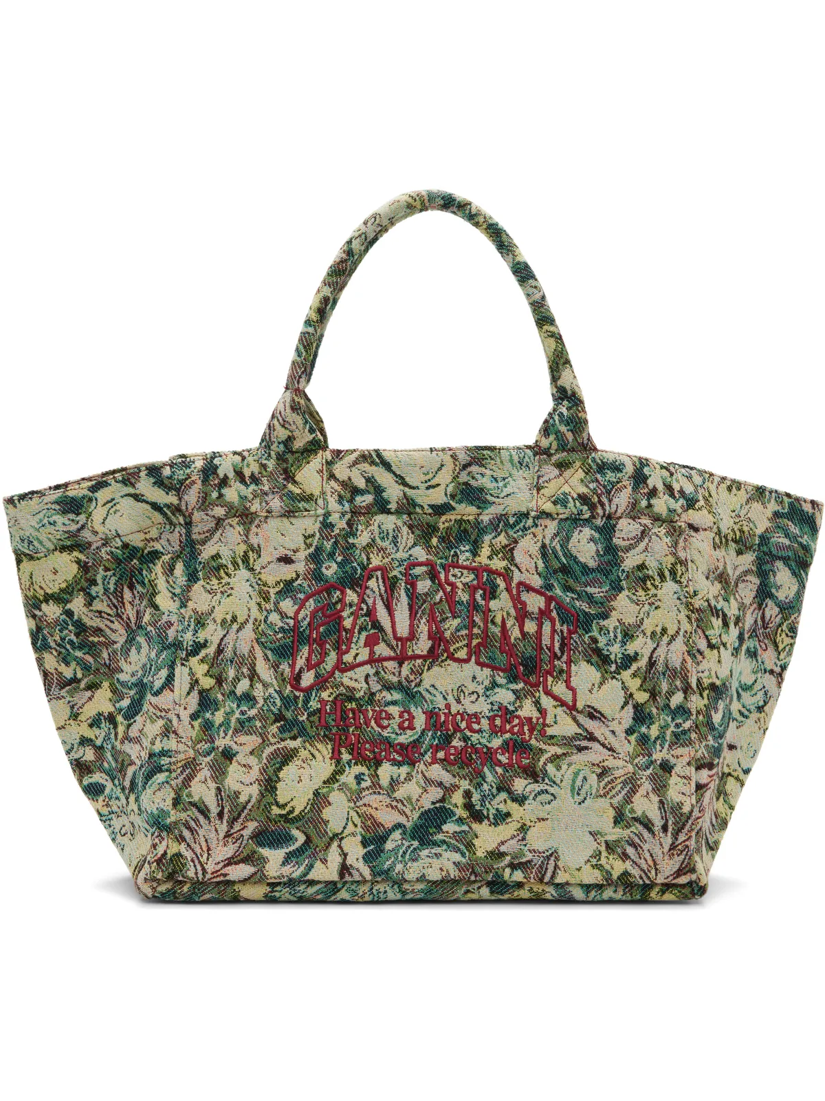 Ganni XXL タペストリー トートバッグ - 画像1