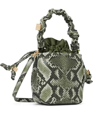 Ganni ミニ Bou Bucket スネーク バッグ - サムネイル3