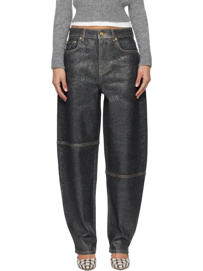 Ganni Ganni Shimmery Foil Stary ジーンズの商品画像