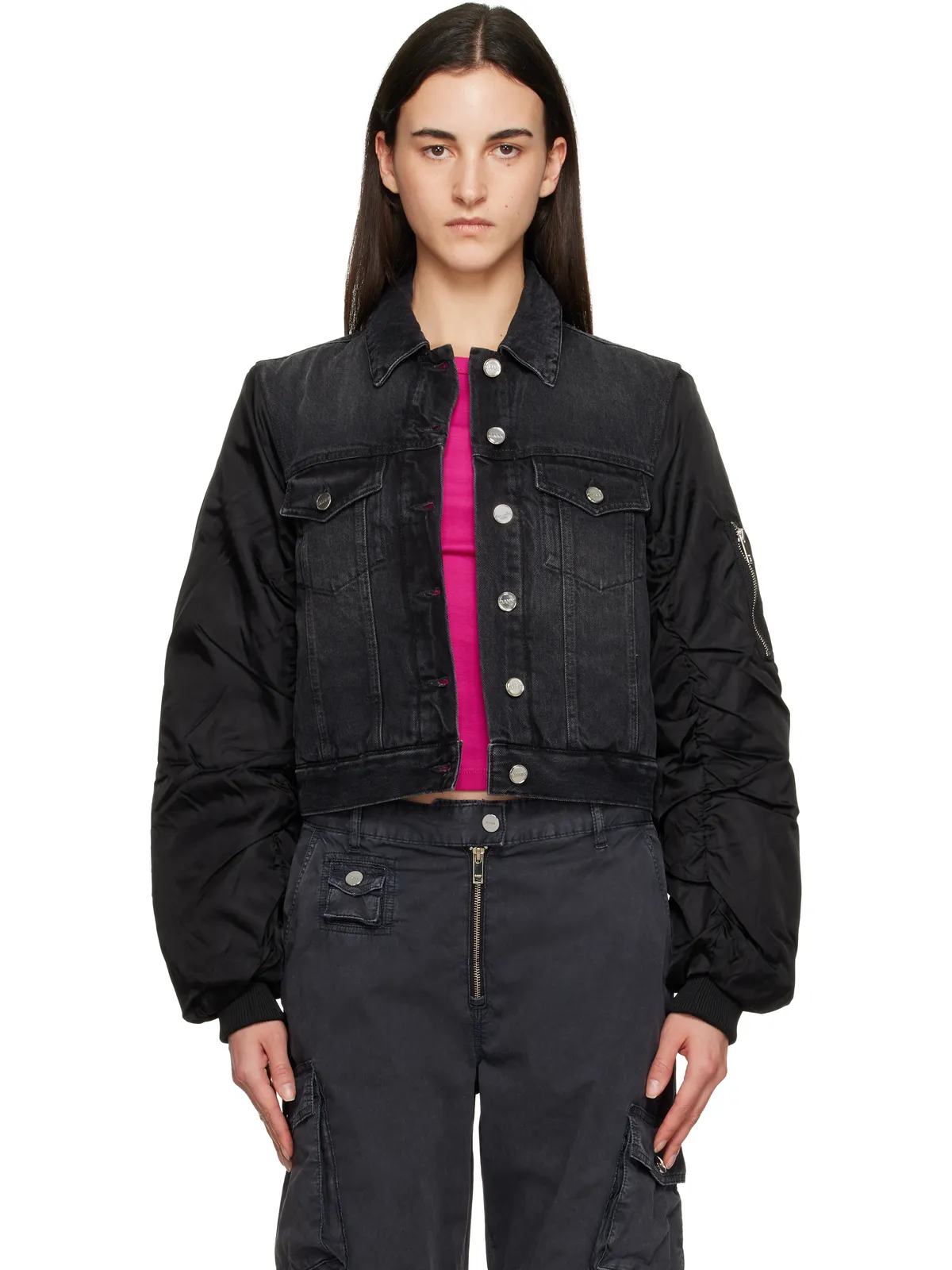 Ganni Rigid Denim ジャケット - 画像1