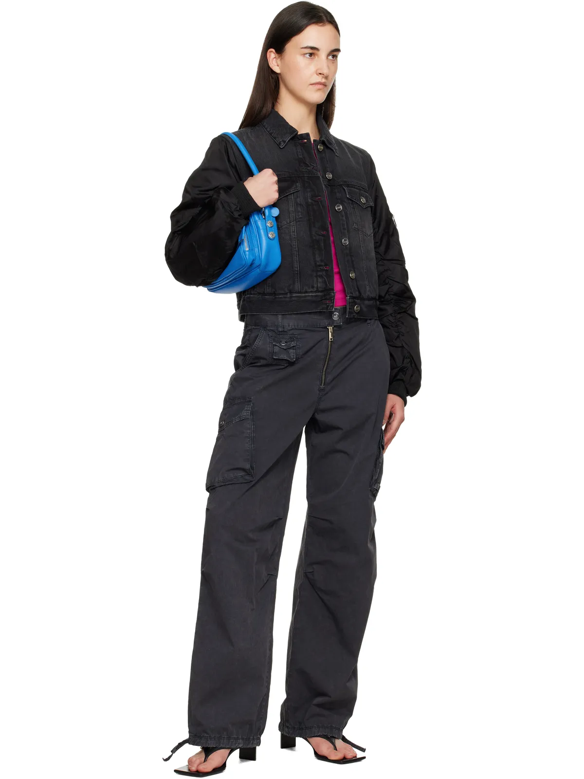 Ganni Rigid Denim ジャケット - 画像4