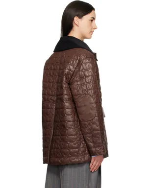 Ganni Shiny Quilt Midi ジャケット - サムネイル3
