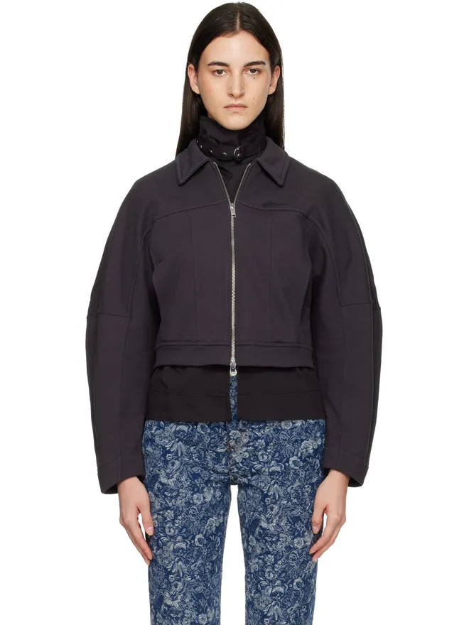 Ganni Ganni ヘビーテリー ジャージー ボンバージャケットの商品画像