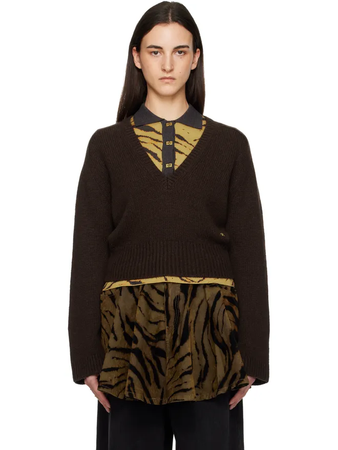 Ganni Ganni Jumper Vネックセーターの商品画像