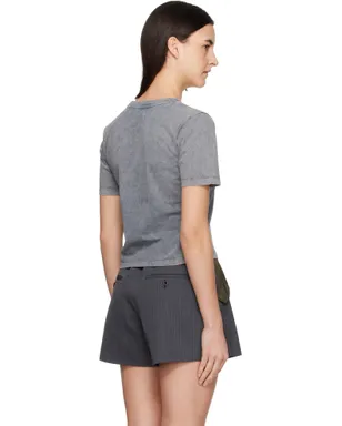 Ganni ウォッシュド ハート クロップド Tシャツ - サムネイル3