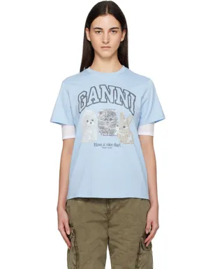 Ganni Animal プリントTシャツ - サムネイル1