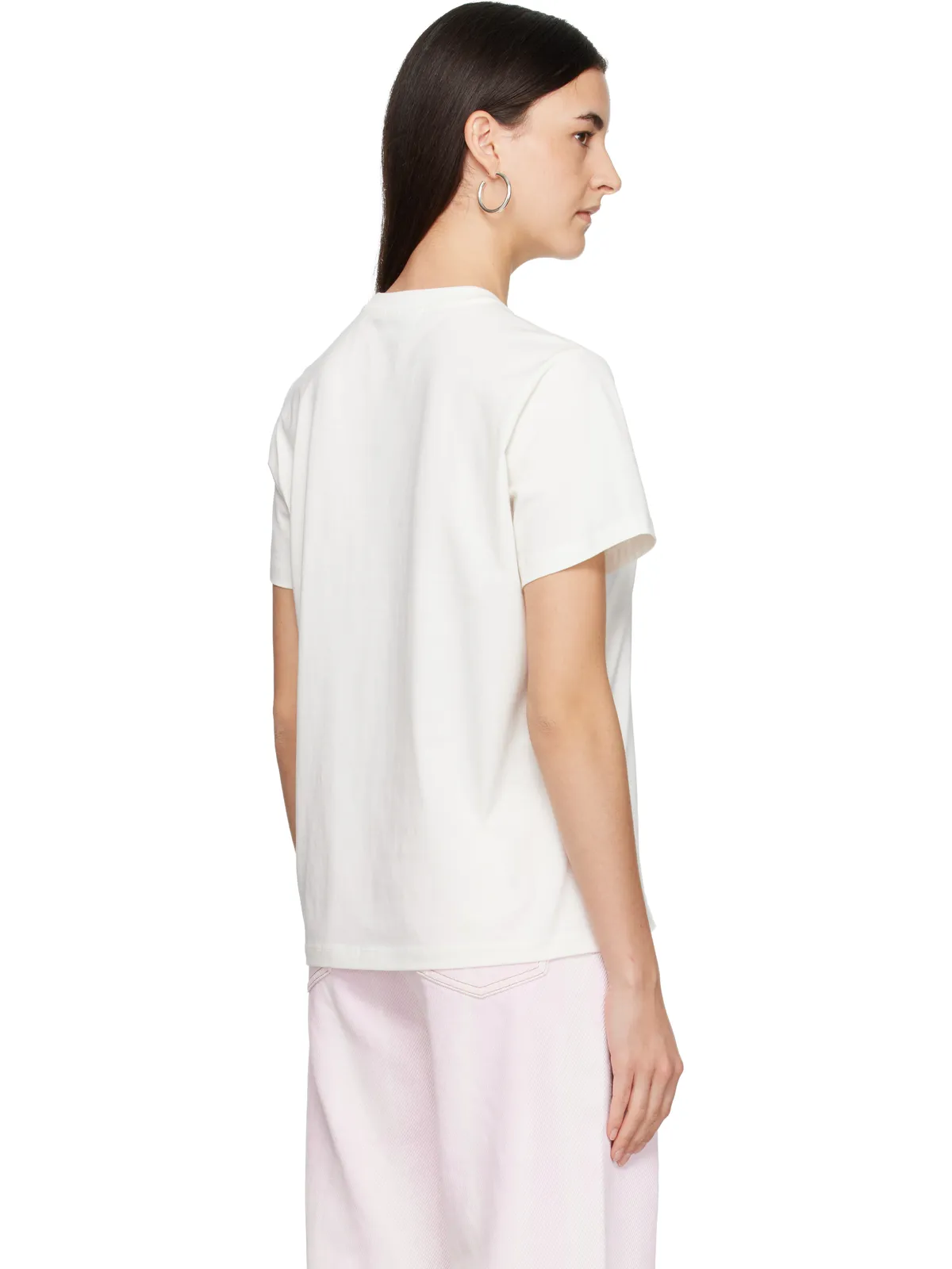 Ganni ベーシック Grapes コットン ジャージ リラックス Tシャツ - 画像3