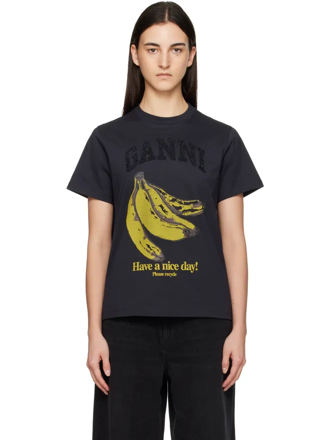 Ganni Ganni Banana グラフィックTシャツの商品画像
