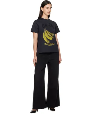 Ganni Banana グラフィックTシャツ - サムネイル4