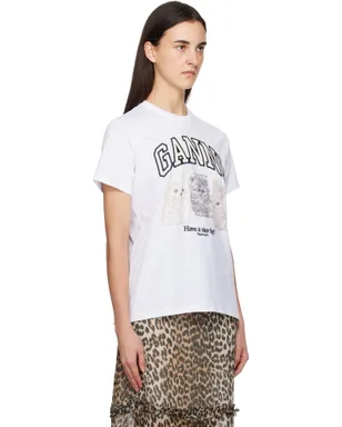 Ganni Animals ベーシック ジャージ リラックス Tシャツ - サムネイル2