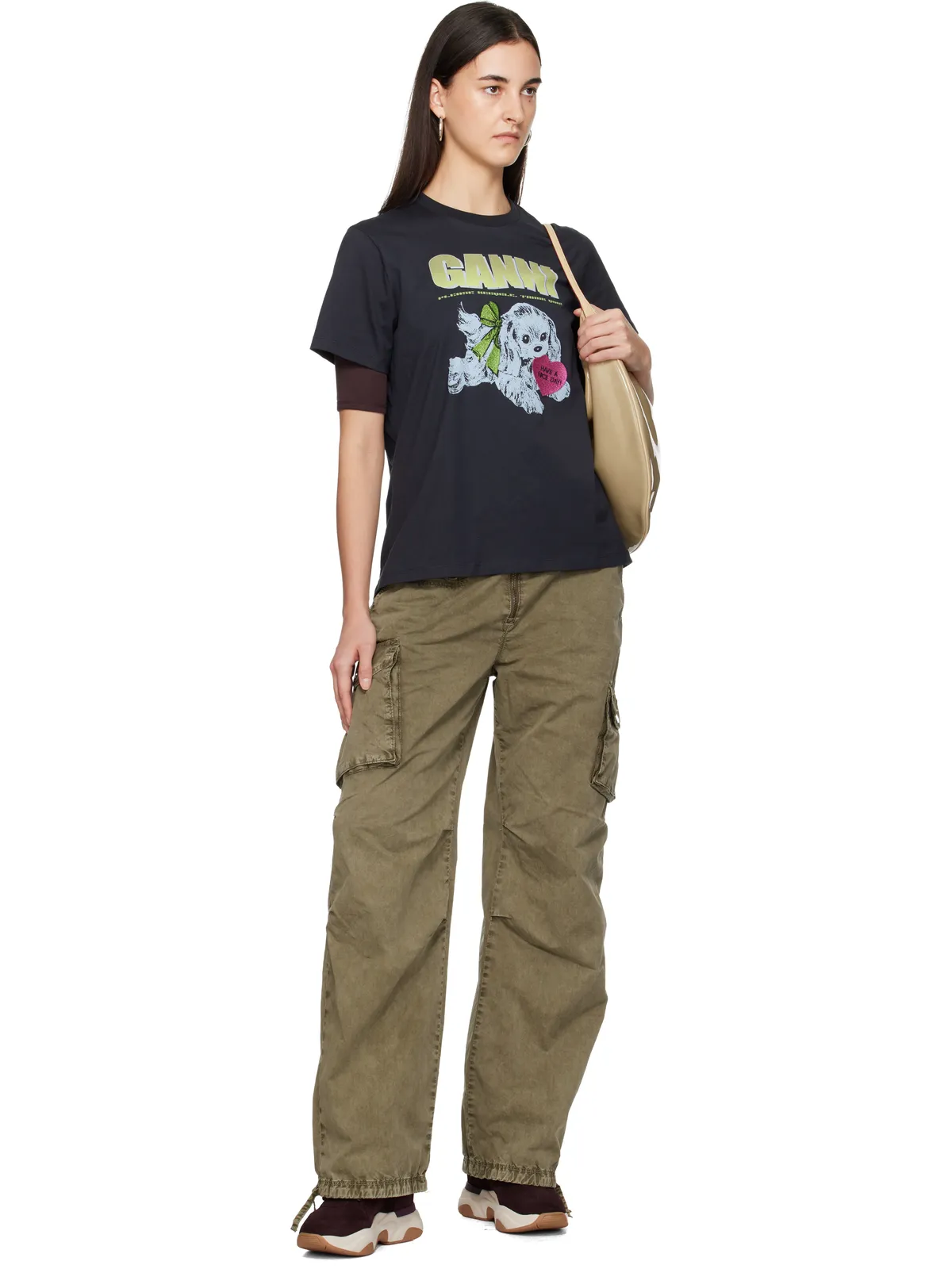 Ganni Puppy Tシャツ - 画像5