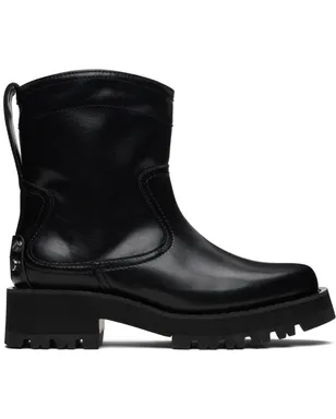 Ganni Low Black Oleatex ブーツ - サムネイル1
