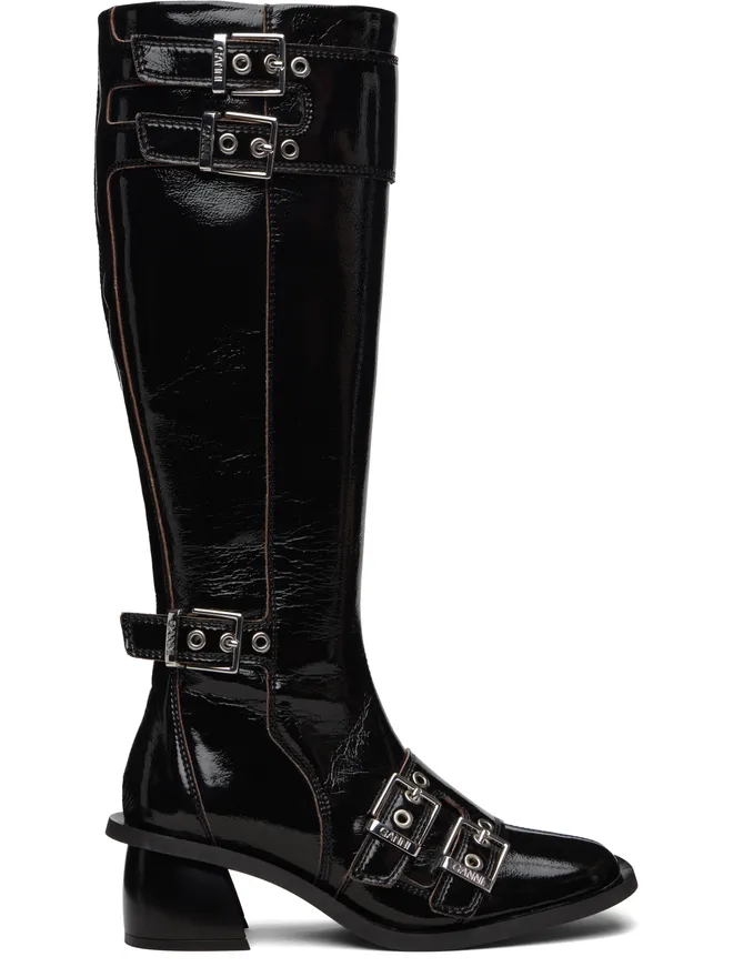 Ganni Ganni Feminine バックル ニーハイブーツの商品画像